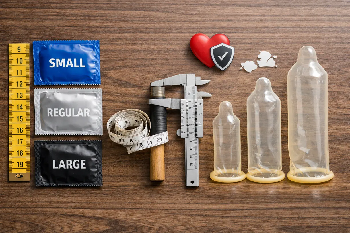 راهنمای انتخاب سایز کاندوم بر اساس جدول سایزبندی استاندارد راهنمای انتخاب سایز کاندوم بر اساس جدول سایزبندی استاندارد